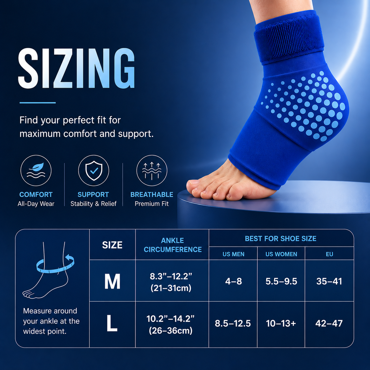Beriva IceRelief™ Ankle Wrap
